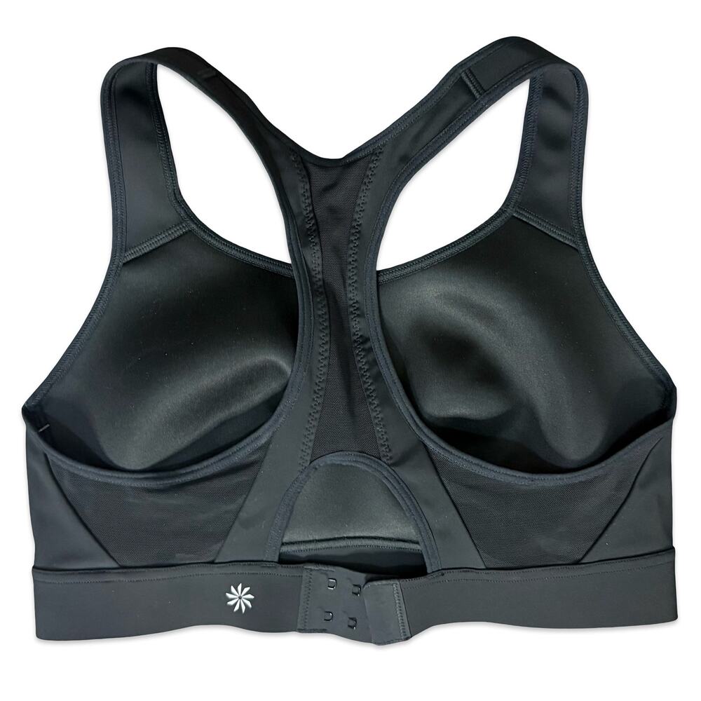 Athleta Black Hustle II Bra B-DD Racerback Sports Bra size 36B / C NEW Tags - Picture 2 of 6